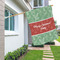 Christmas Holly House Flags - Double Sided - LIFESTYLE
