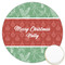 Christmas Holly Printed Cookie Topper - 3.25" (Personalized)