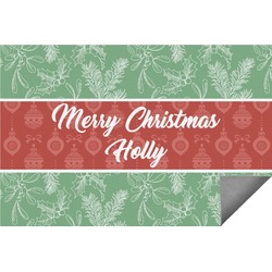 Christmas Holly Indoor / Outdoor Rug (Personalized)