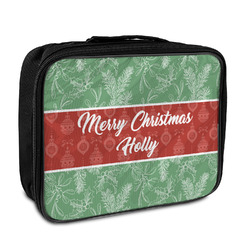 Christmas Holly Insulated Lunch Bag (Personalized)