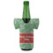 Christmas Holly Jersey Bottle Cooler - FRONT (on bottle)