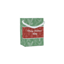 Christmas Holly Jewelry Gift Bags - Matte (Personalized)