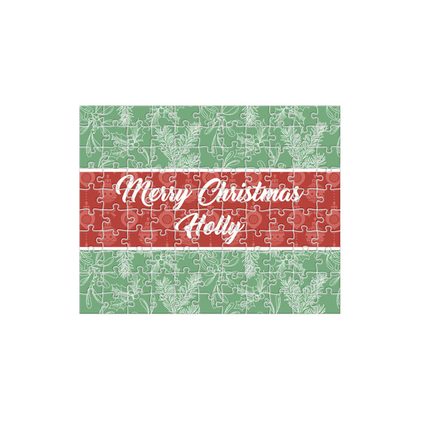 Custom Christmas Holly 110 pc Jigsaw Puzzle (Personalized)