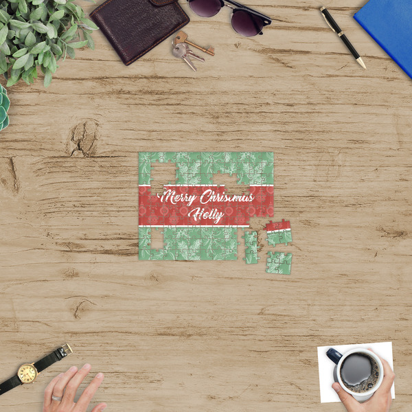 Christmas Holly Jigsaw Puzzle 110 Piece - In Context