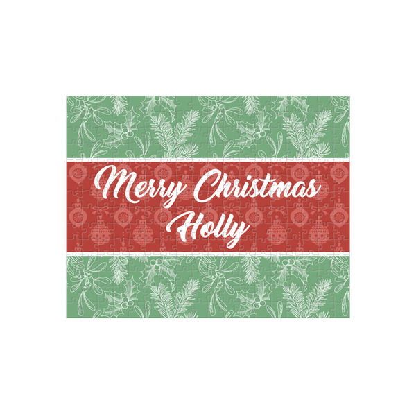 Custom Christmas Holly 252 pc Jigsaw Puzzle (Personalized)