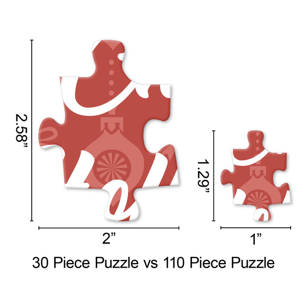 Christmas Holly Jigsaw Puzzle - Piece Comparison