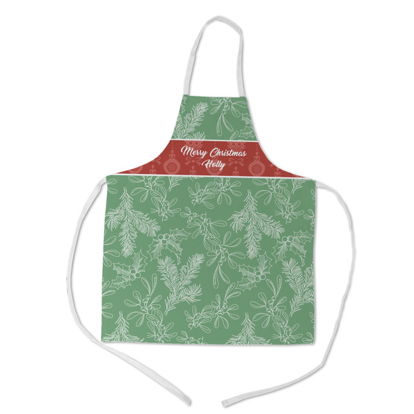 Custom Christmas Holly Kid's Apron w/ Name or Text