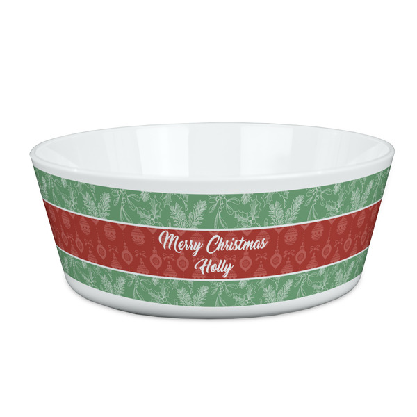 Custom Christmas Holly Kid's Bowl (Personalized)