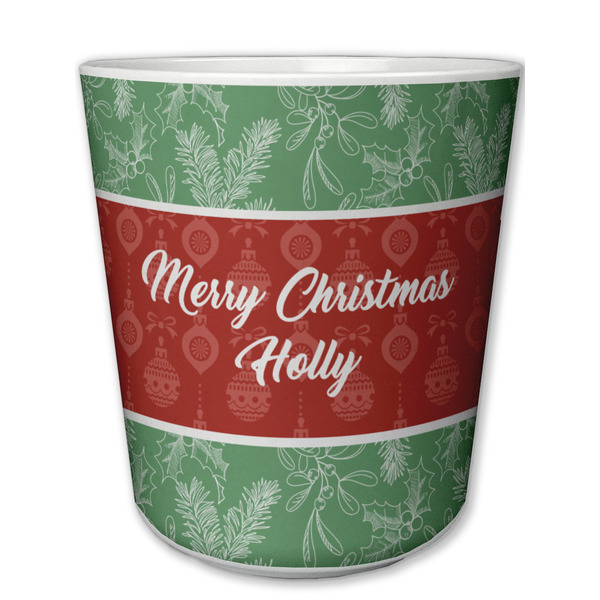 Custom Christmas Holly Plastic Tumbler 6oz (Personalized)