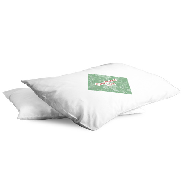 Christmas Holly King Pillow Case - TWO (partial print)