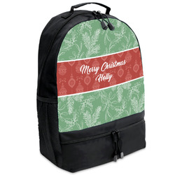 Christmas Holly Backpacks - Black (Personalized)