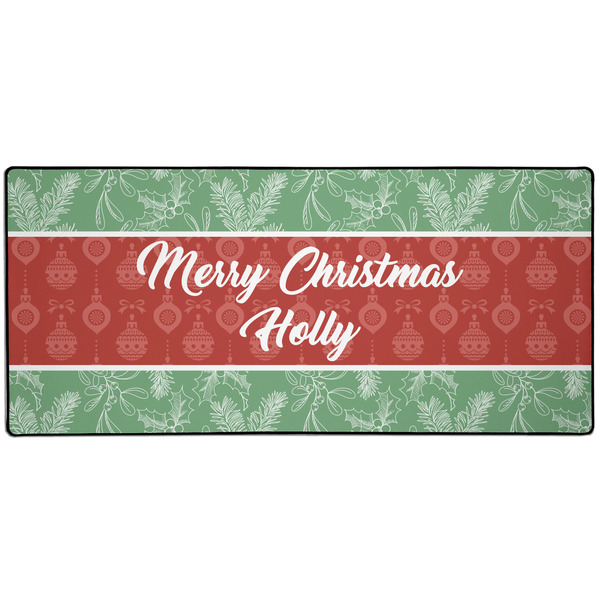 Custom Christmas Holly Gaming Mouse Pad (Personalized)