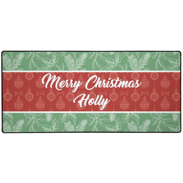 Custom Christmas Holly 3XL Gaming Mouse Pad - 35" x 16" (Personalized)