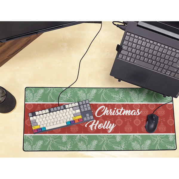 Christmas Holly Large Gaming Mats - LIFESTYLE