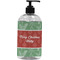 Christmas Holly Plastic Soap / Lotion Dispenser (16 oz - Large - Black) (Personalized)