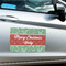 Christmas Holly Large Rectangle Car Magnets- In Context