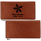 Christmas Holly Leather Checkbook Holder Front and Back Single Sided - Apvl