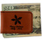 Christmas Holly Leatherette Magnetic Money Clip (Personalized)