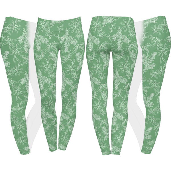 Christmas Holly Leggings Turn Around - Apvl