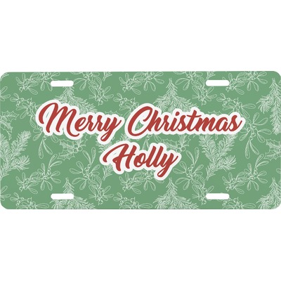Christmas Holly Front License Plate (Personalized)