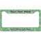 Christmas Holly License Plate Frame Wide