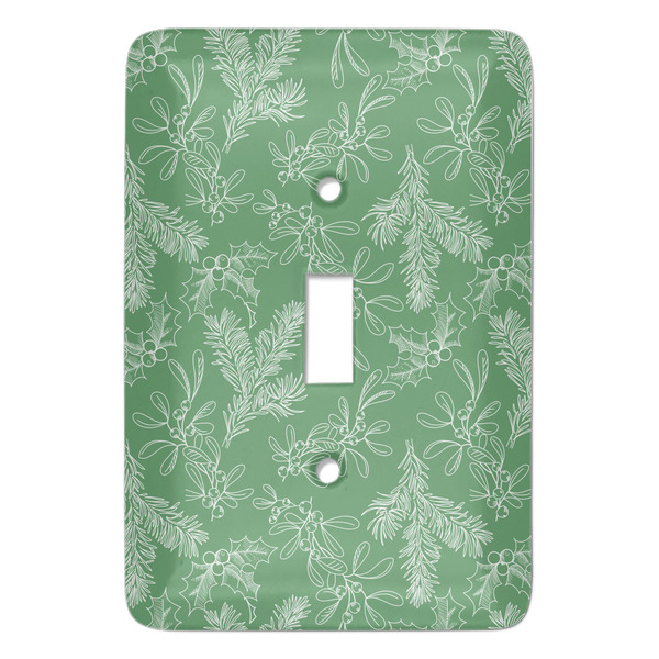Custom Christmas Holly Light Switch Cover