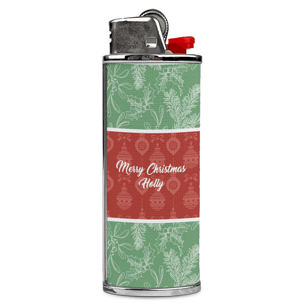 Custom Christmas Holly Case for BIC Lighters (Personalized)