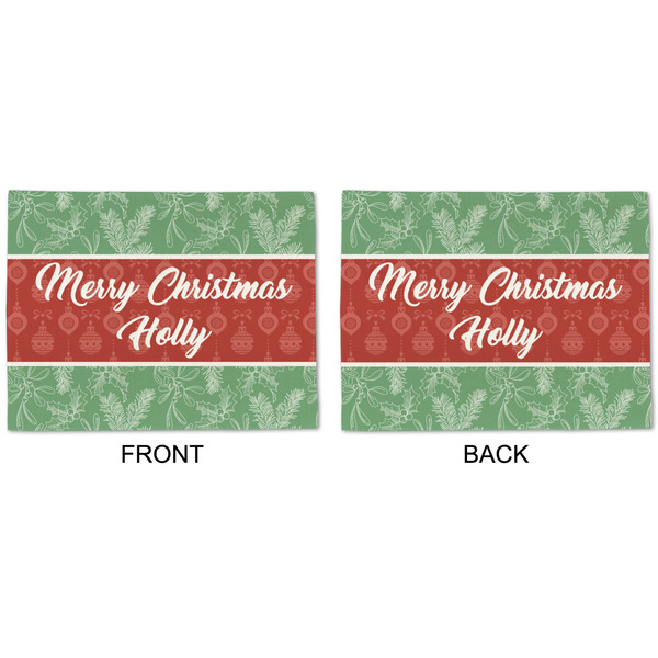 Christmas Holly Linen Placemat - APPROVAL (double sided)