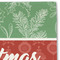 Christmas Holly Linen Placemat - DETAIL