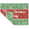 Christmas Holly Linen Placemat - Folded Corner (double side)