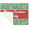 Christmas Holly Linen Placemat - Folded Corner (single side)