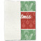 Christmas Holly Linen Placemat - Folded Half
