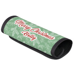 Christmas Holly Luggage Handle Cover (Personalized)