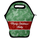 Christmas Holly Lunch Bag w/ Name or Text