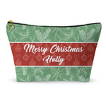 Christmas Holly Makeup Bag - Small - 8.5"x4.5" (Personalized)