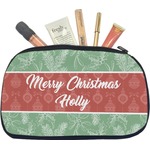 Christmas Holly Makeup / Cosmetic Bag - Medium (Personalized)