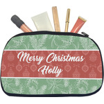 Christmas Holly Makeup / Cosmetic Bag - Medium (Personalized)