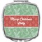 Christmas Holly Compact Makeup Mirror (Personalized)