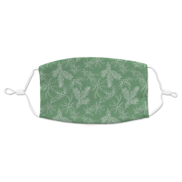 Custom Christmas Holly Adult Cloth Face Mask - Standard