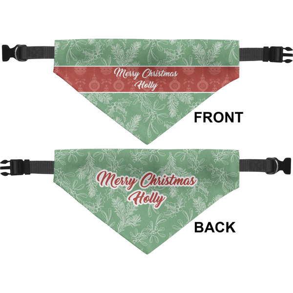 Christmas Holly Medium Dog Bandana Approval
