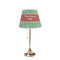 Christmas Holly Poly Film Empire Lampshade - On Stand