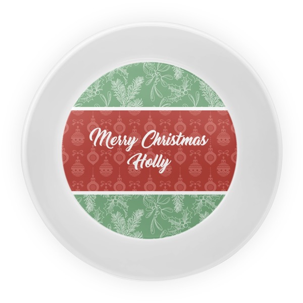 Christmas Holly Melamine Bowl - Center