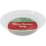 Christmas Holly Melamine Bowl - 12 oz (Personalized)