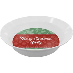 Christmas Holly Melamine Bowls (Personalized)