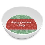 Christmas Holly Melamine Bowl - 8 oz (Personalized)
