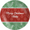 Christmas Holly Melamine Salad Plate - 8" (Personalized)