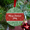 Christmas Holly Metal Ball Ornament - Lifestyle