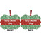Christmas Holly Metal Benilux Ornament - Front and Back (APPROVAL)