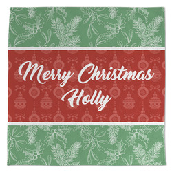 Christmas Holly Microfiber Dish Towel (Personalized)