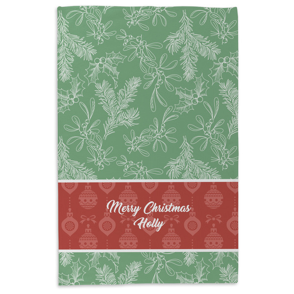 Christmas Holly Microfiber Dish Towel - APPROVAL